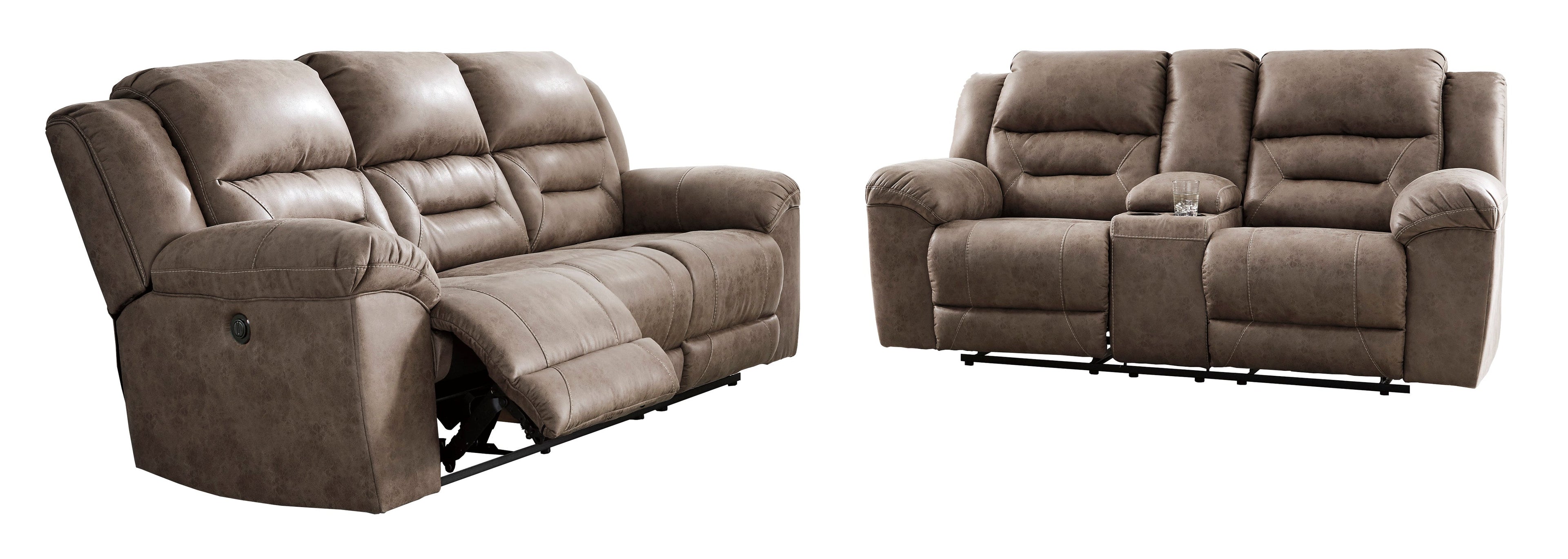 Stoneland Fossil Power Reclining Living Room Set - SET | 3990587 | 3990596 - Bien Home Furniture & Electronics