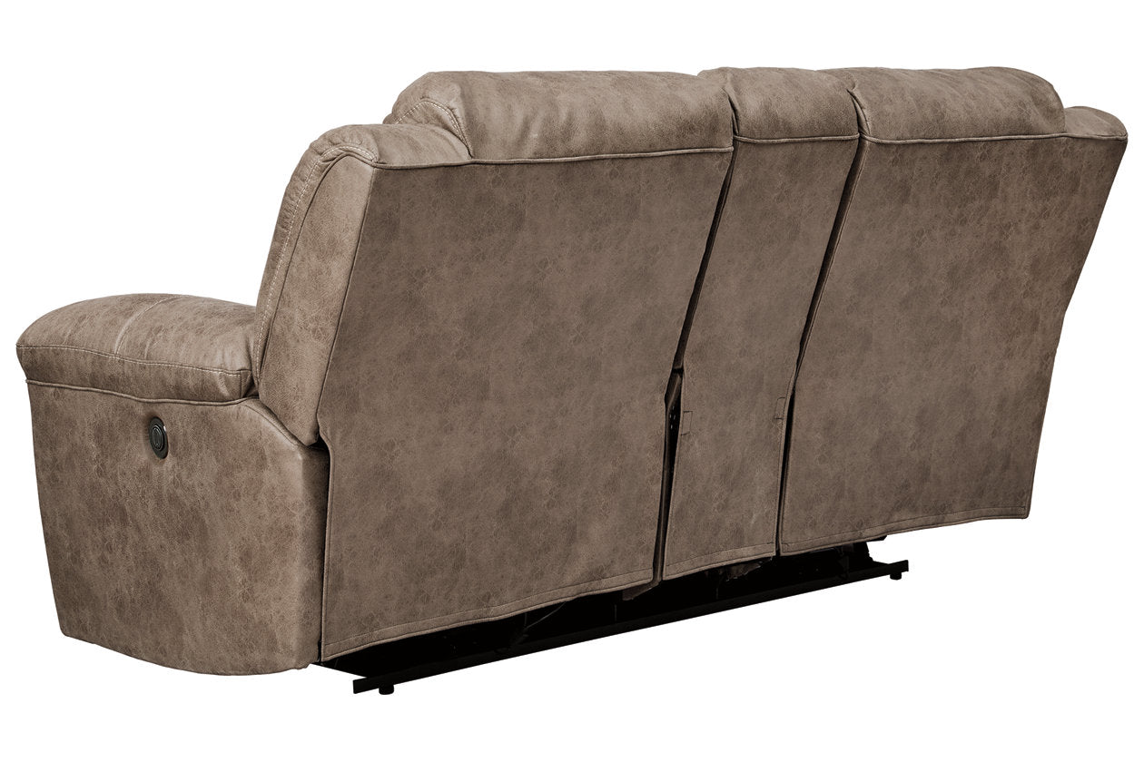 Stoneland Fossil Power Reclining Loveseat with Console - 3990596 - Bien Home Furniture & Electronics