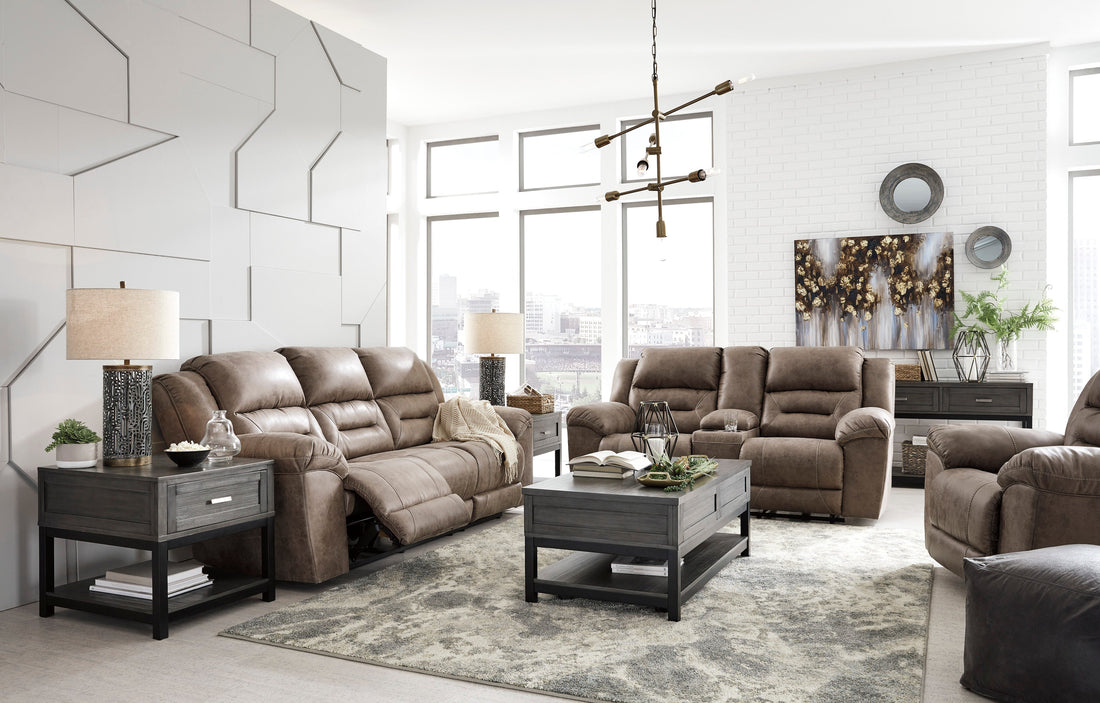 Stoneland Fossil Reclining Living Room Set - SET | 3990588 | 3990594 - Bien Home Furniture &amp; Electronics