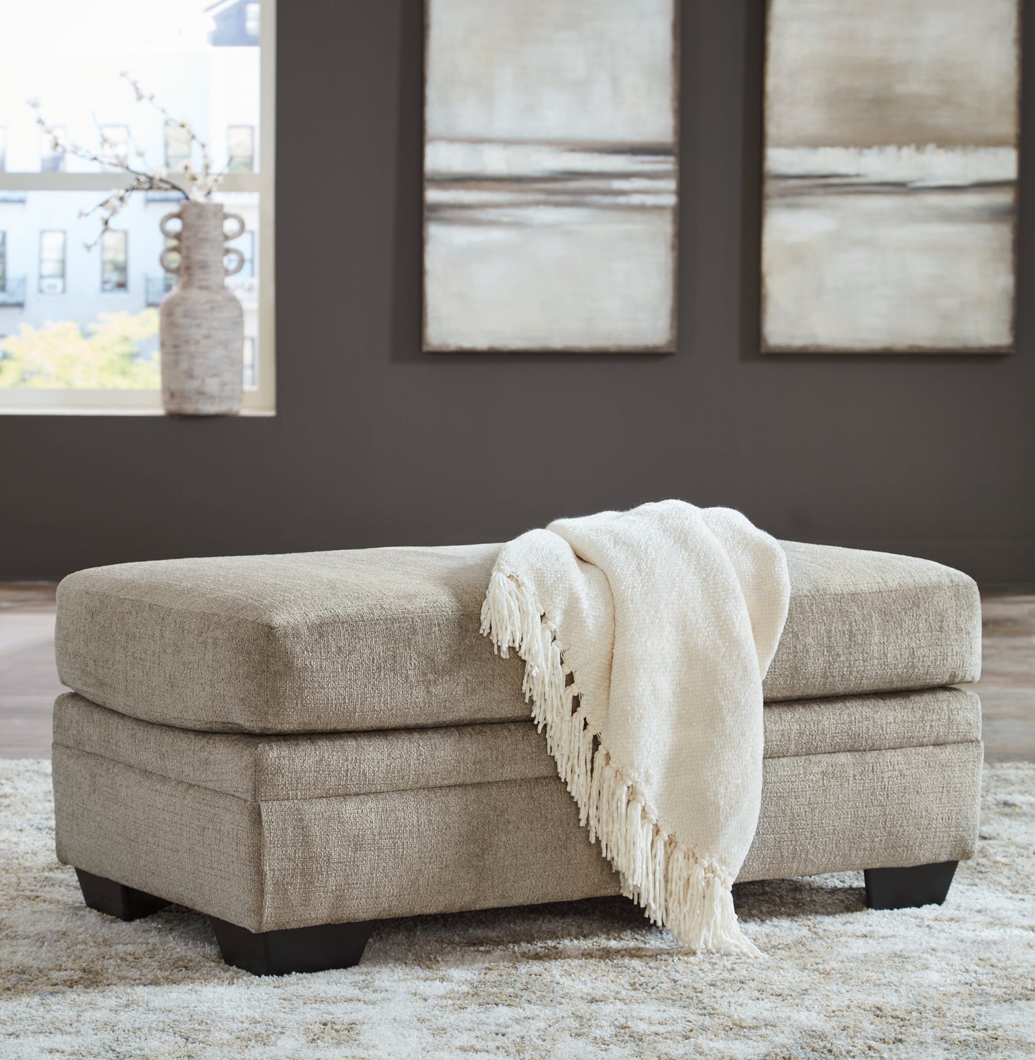 Stonemeade Taupe Ottoman - 5950414 - Bien Home Furniture & Electronics