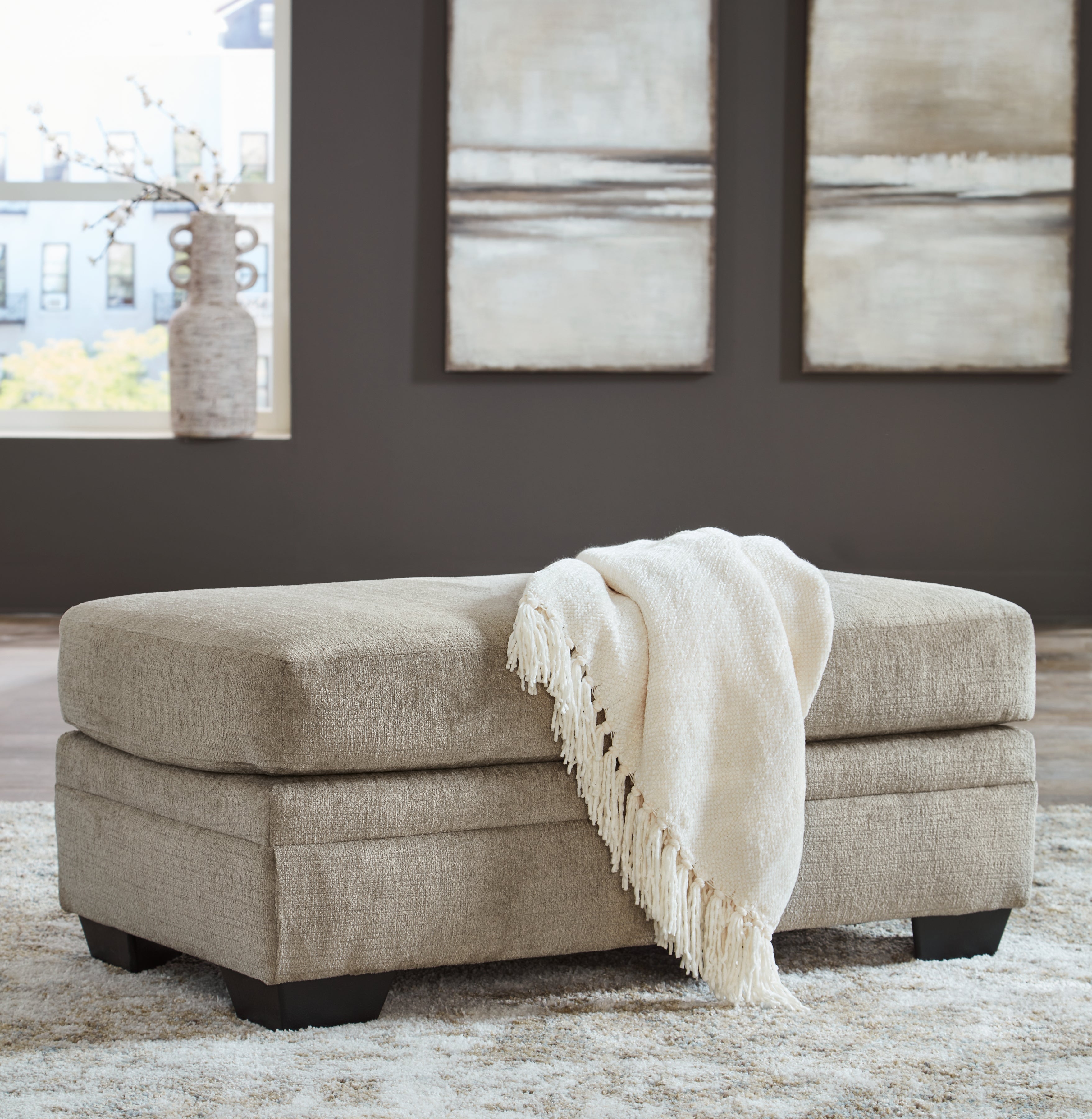 Stonemeade Taupe Ottoman - 5950414 - Bien Home Furniture &amp; Electronics