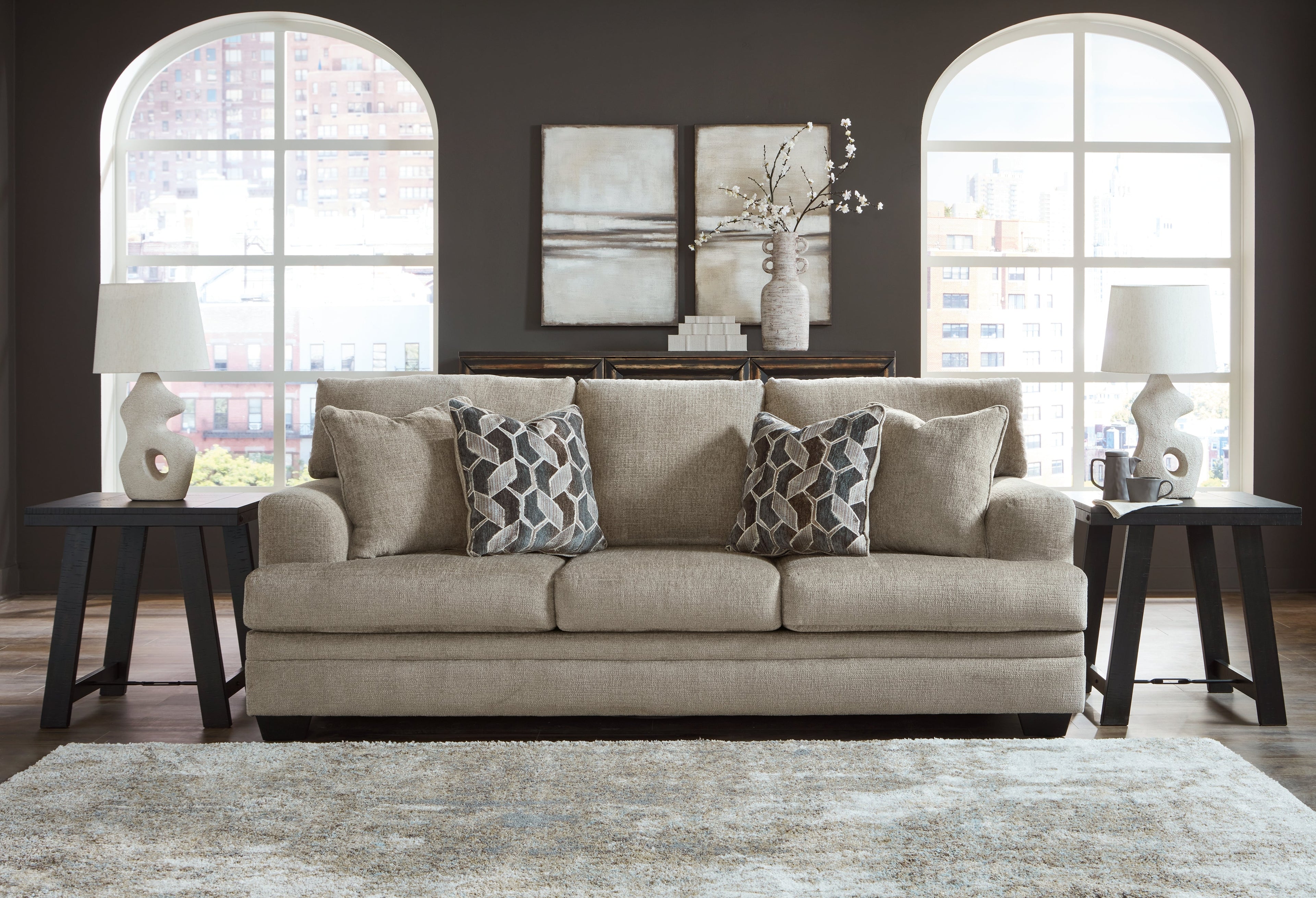 Stonemeade Taupe Queen Sofa Sleeper - 5950439 - Bien Home Furniture & Electronics