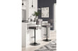 Strumford Gray/Black Bar Height Barstool, Set of 2 - D119-630 - Bien Home Furniture & Electronics