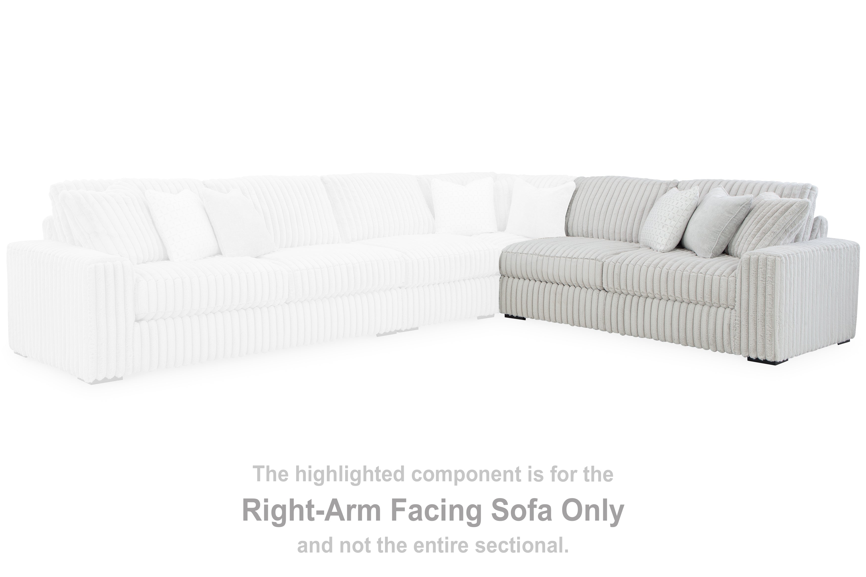 Stupendous Alloy Right-Arm Facing Sofa - 2590367 - Bien Home Furniture & Electronics