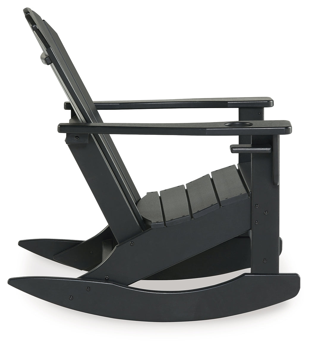 Sundown Treasure Black Outdoor Rocking Chair - P008-827 - Bien Home Furniture & Electronics