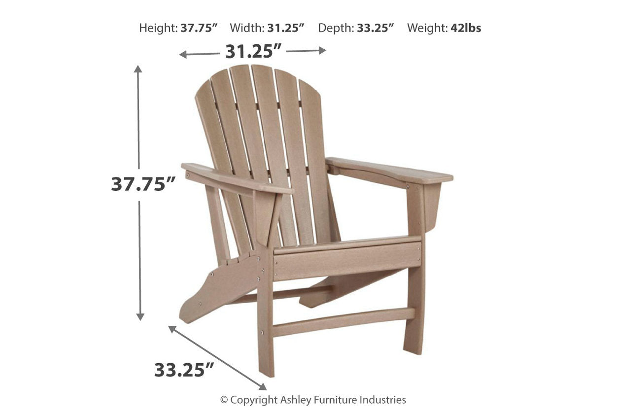 Sundown Treasure Grayish Brown Adirondack Chair - P014-898 - Bien Home Furniture & Electronics