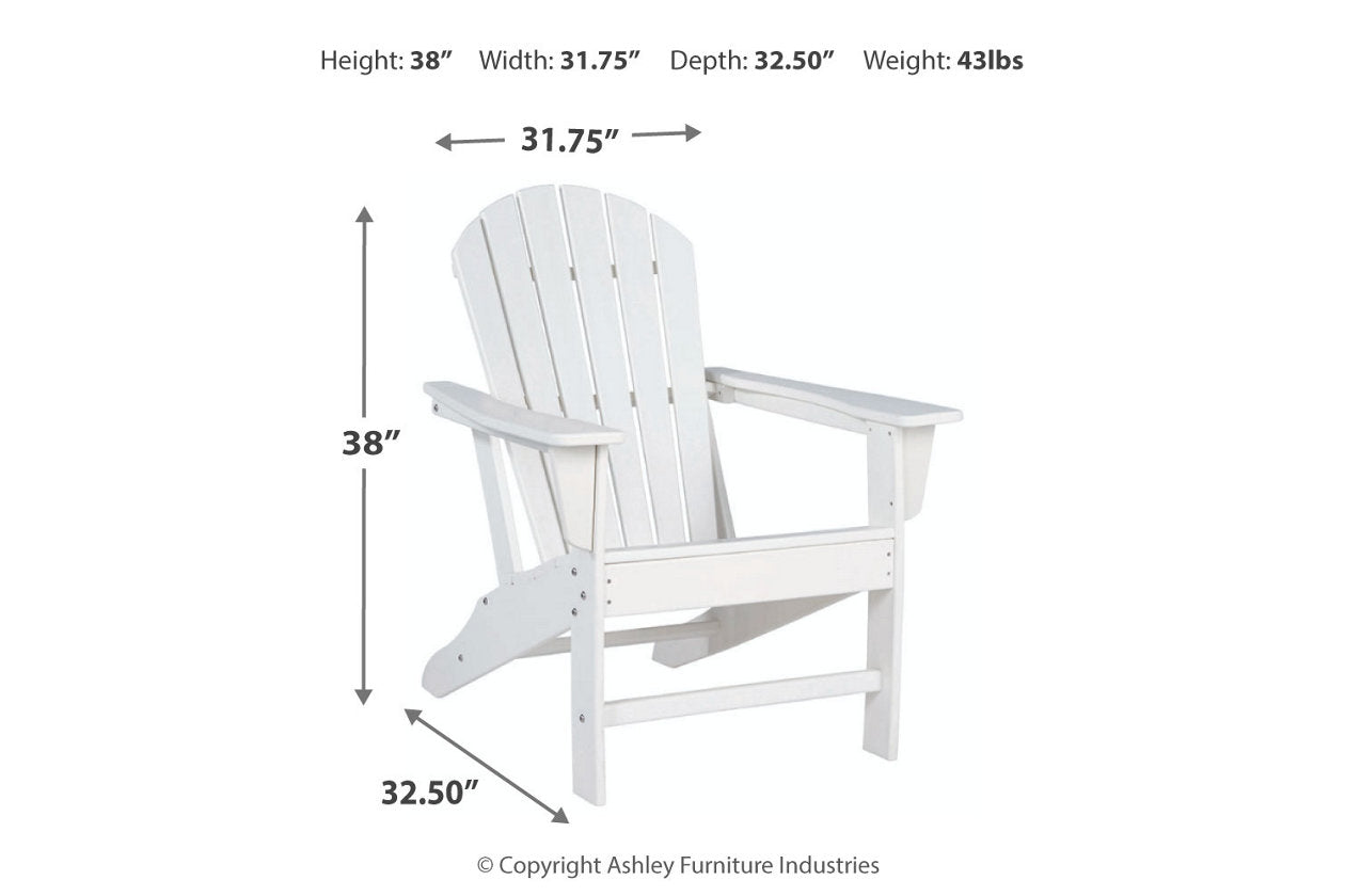 Sundown Treasure White Adirondack Chair - P011-898 - Bien Home Furniture & Electronics