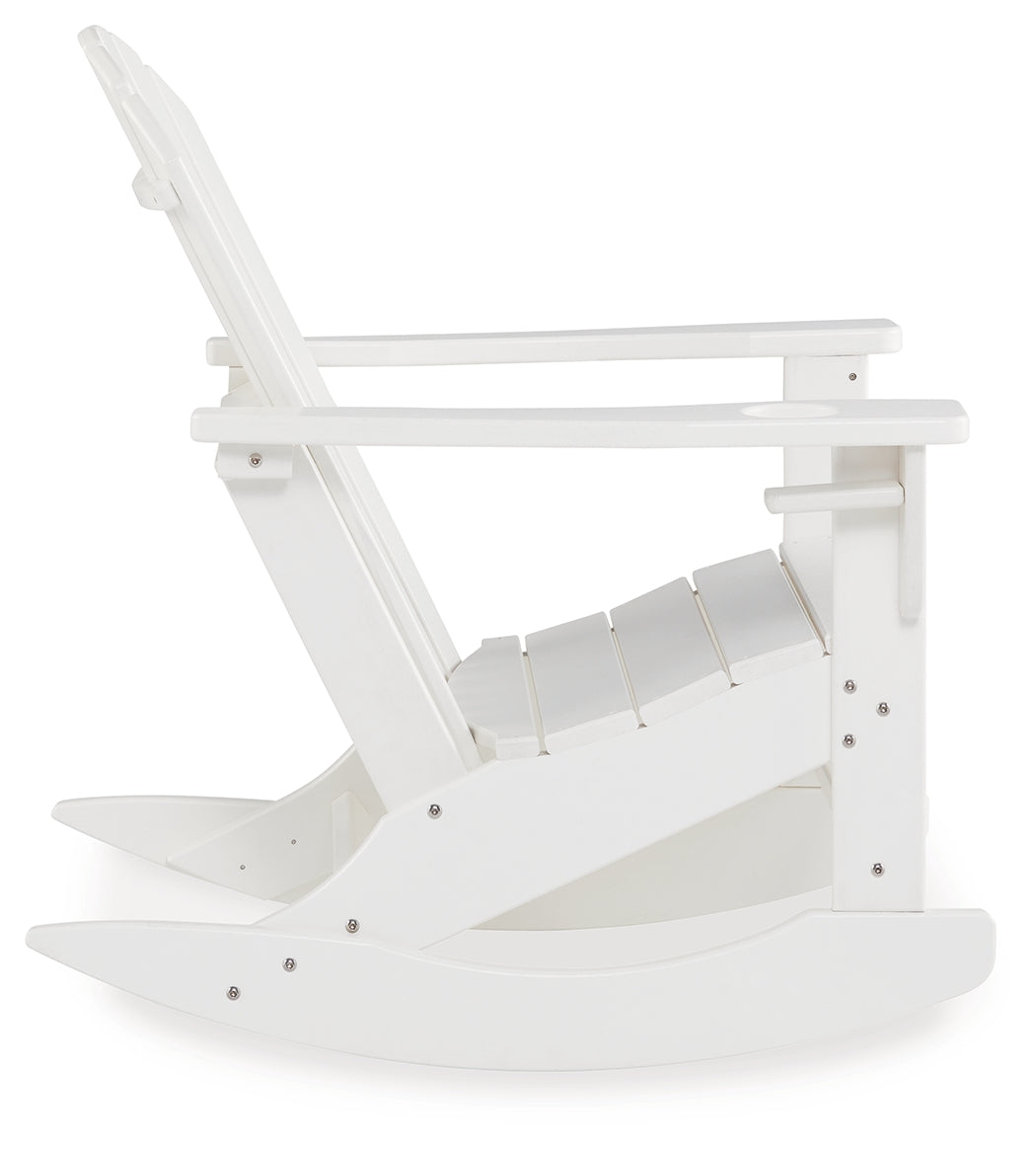 Sundown Treasure White Outdoor Rocking Chair - P011-827 - Bien Home Furniture & Electronics