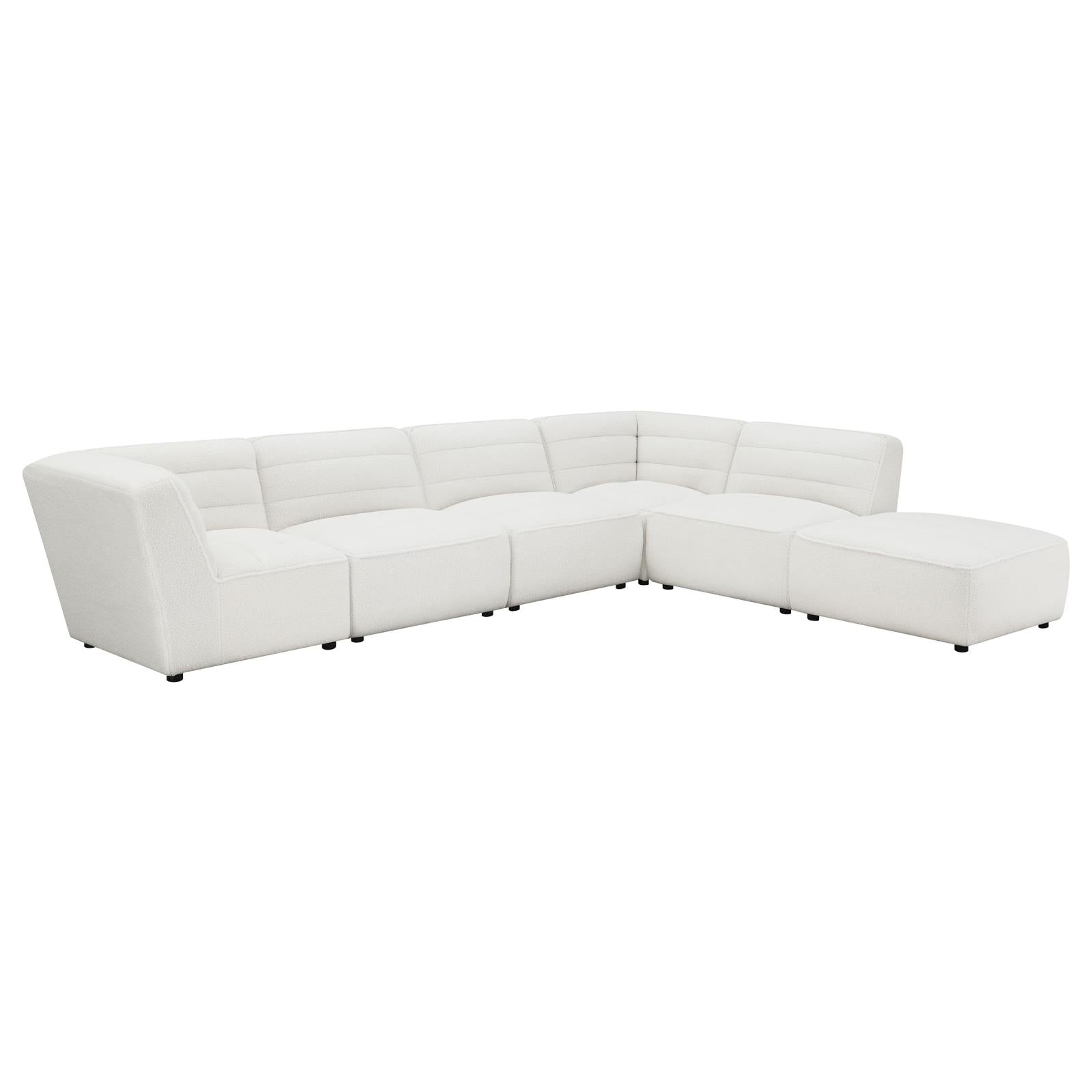 Sunny 6-Piece Upholstered Sectional Natural - 551621-SET - Bien Home Furniture & Electronics