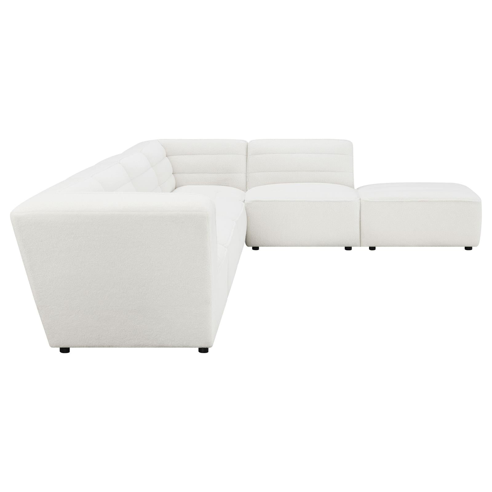 Sunny 6-Piece Upholstered Sectional Natural - 551621-SET - Bien Home Furniture & Electronics
