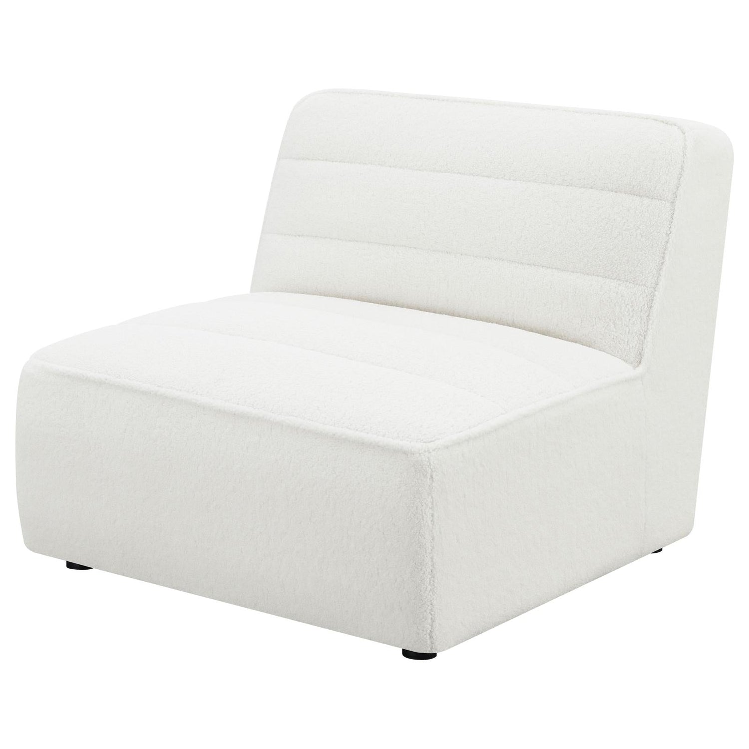 Sunny Natural Upholstered Armless Chair - 551621 - Bien Home Furniture & Electronics