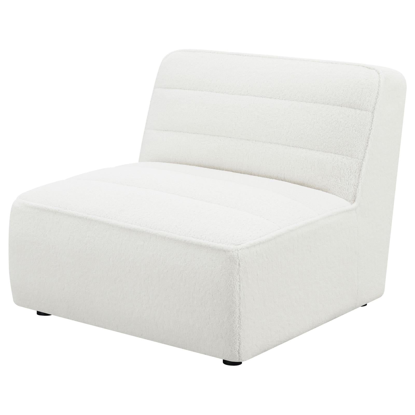 Sunny Natural Upholstered Armless Chair - 551621 - Bien Home Furniture & Electronics