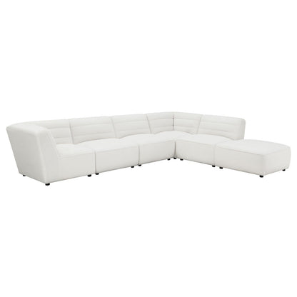 Sunny Upholstered Ottoman Natural - 551623 - Bien Home Furniture &amp; Electronics