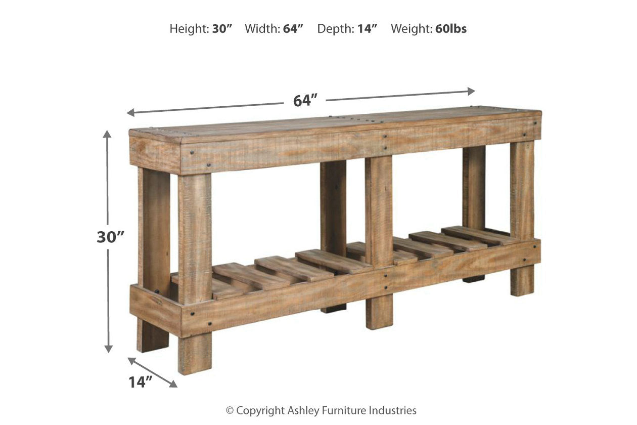 Susandeer Brown Sofa/Console Table - A4000219 - Bien Home Furniture & Electronics