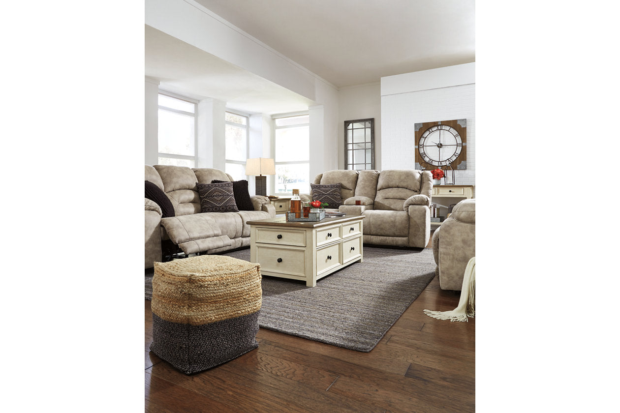 Sweed Valley Natural/Black Pouf - A1000422 - Bien Home Furniture & Electronics