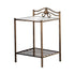 Sydney 2-shlef Nightstand Antique Brushed Gold - 300172 - Bien Home Furniture & Electronics