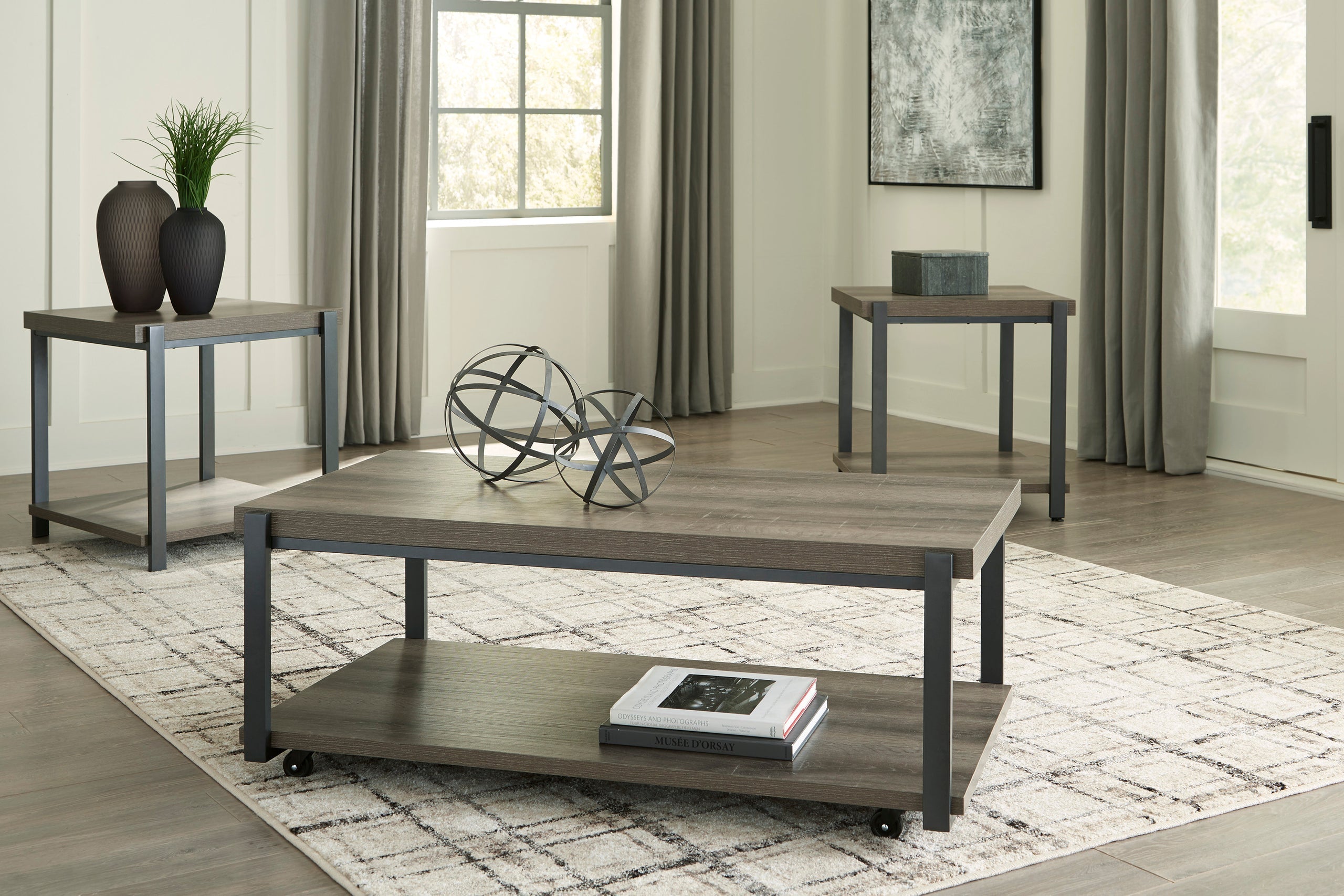 T393-13 Occasional Table Set - T393-13 Occasional Table Set - Bien Home Furniture & Electronics