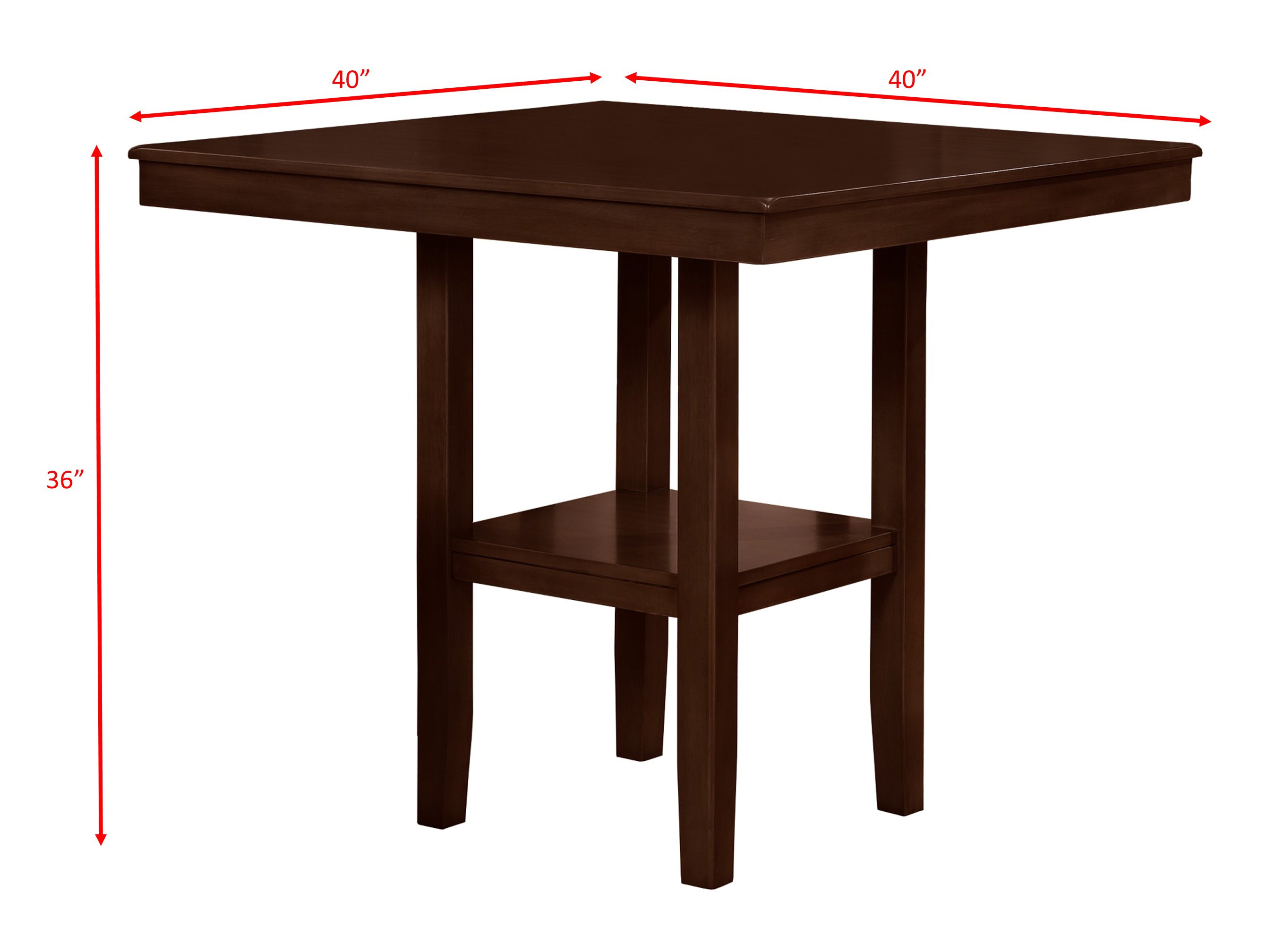 Tahoe Brown 5-Piece Counter Height Set - 2630SET - Bien Home Furniture &amp; Electronics