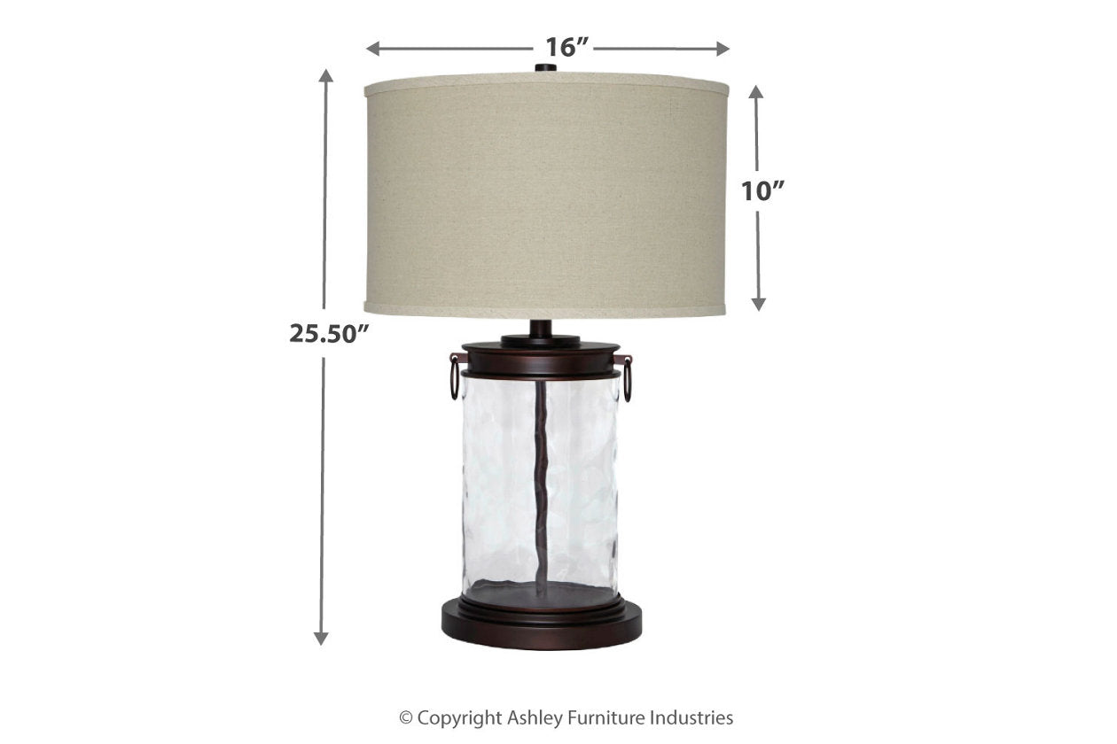 Tailynn Clear/Bronze Finish Table Lamp - L430324 - Bien Home Furniture & Electronics