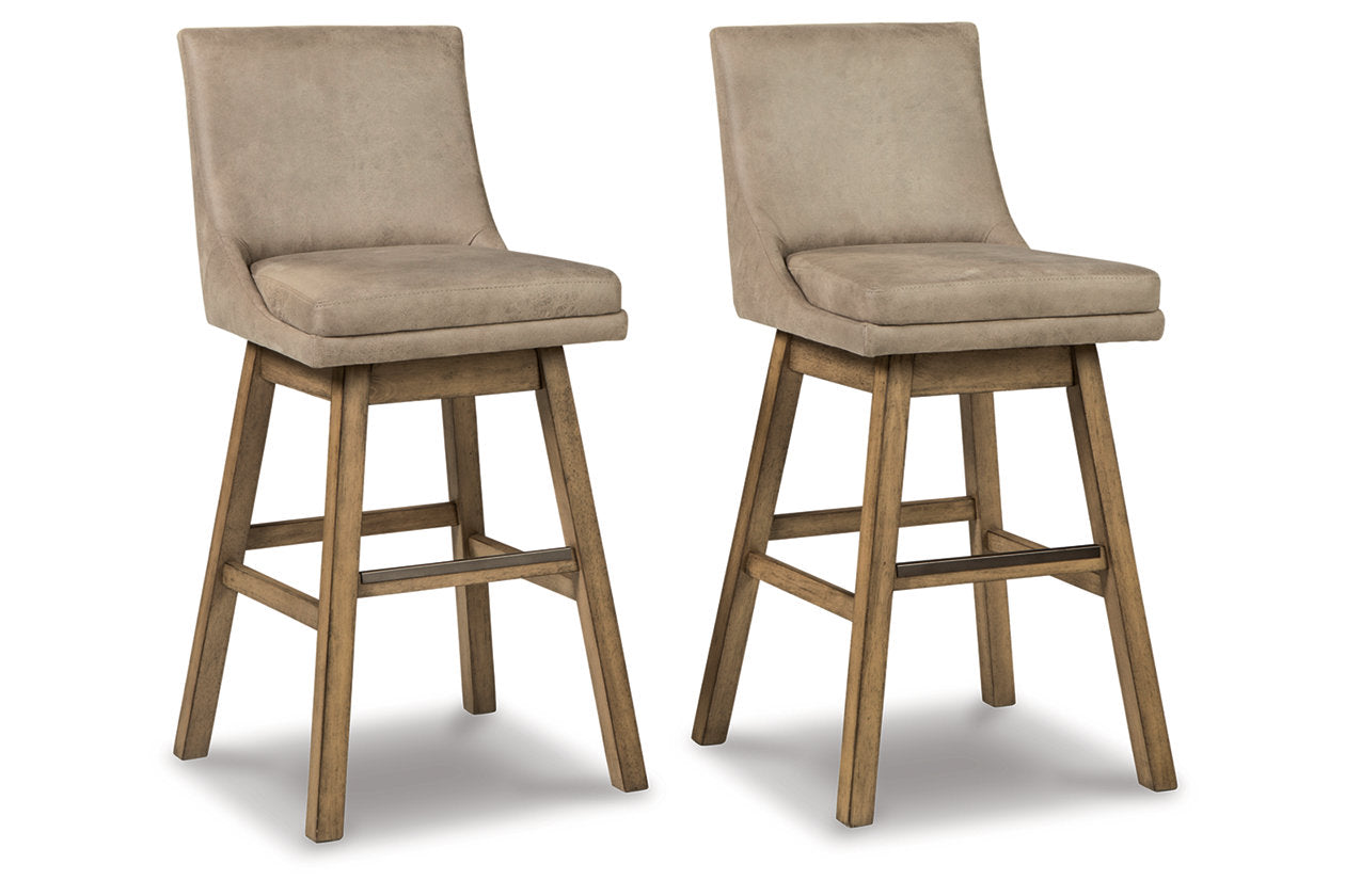 Tallenger Beige Bar Height Barstool, Set of 2 - D380-530 - Bien Home Furniture & Electronics