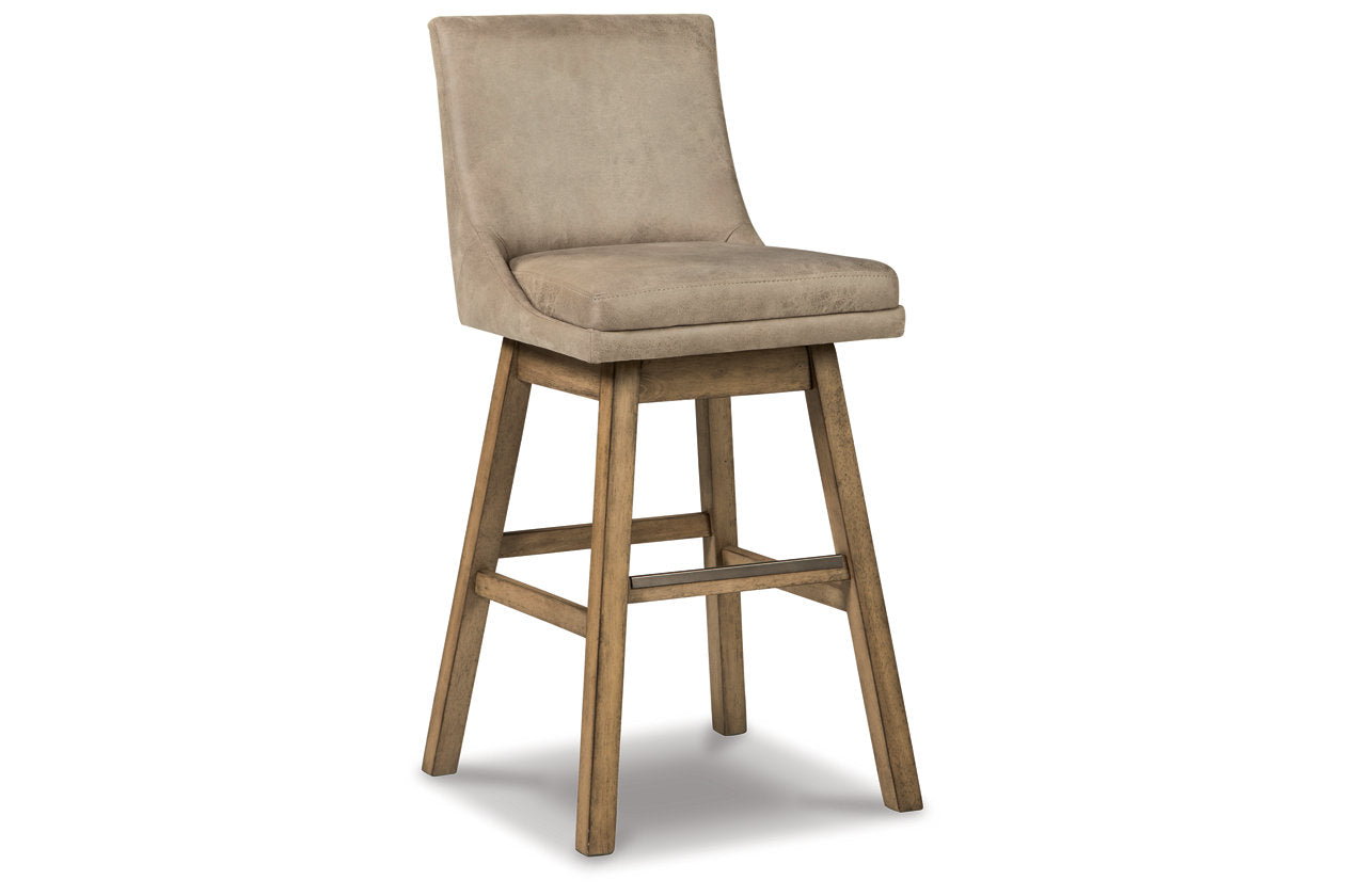 Tallenger Beige Bar Height Barstool, Set of 2 - D380-530 - Bien Home Furniture & Electronics