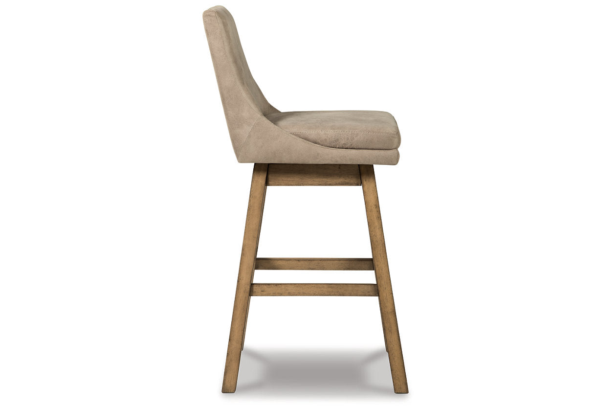 Tallenger Beige Bar Height Barstool, Set of 2 - D380-530 - Bien Home Furniture & Electronics