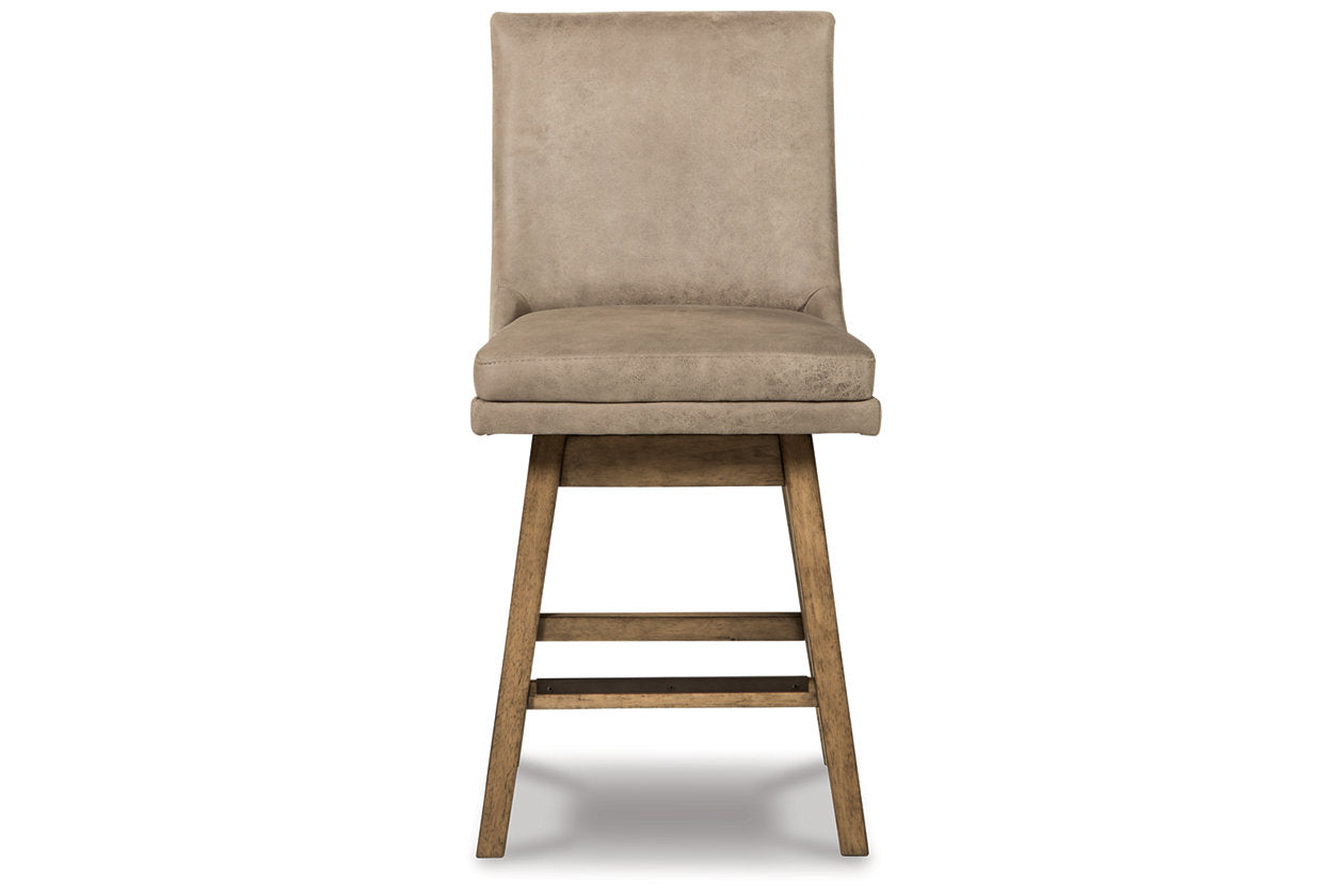 Tallenger Beige Counter Height Barstool, Set of 2 - D380-524 - Bien Home Furniture & Electronics