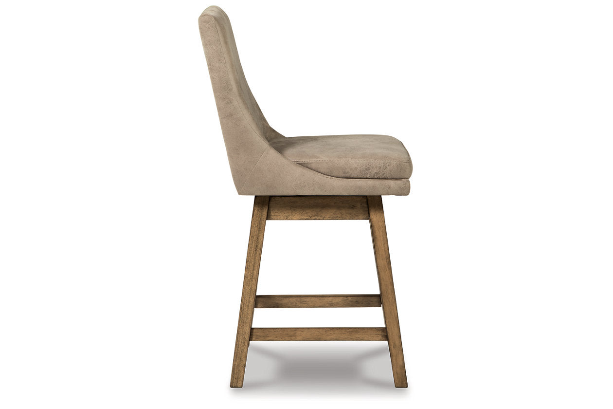 Tallenger Beige Counter Height Barstool, Set of 2 - D380-524 - Bien Home Furniture & Electronics