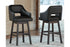 Tallenger Black/Dark Brown Bar Height Barstool, Set of 2 - D380-930 - Bien Home Furniture & Electronics