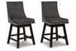 Tallenger Dark Gray Counter Height Barstool, Set of 2 - D380-624 - Bien Home Furniture & Electronics