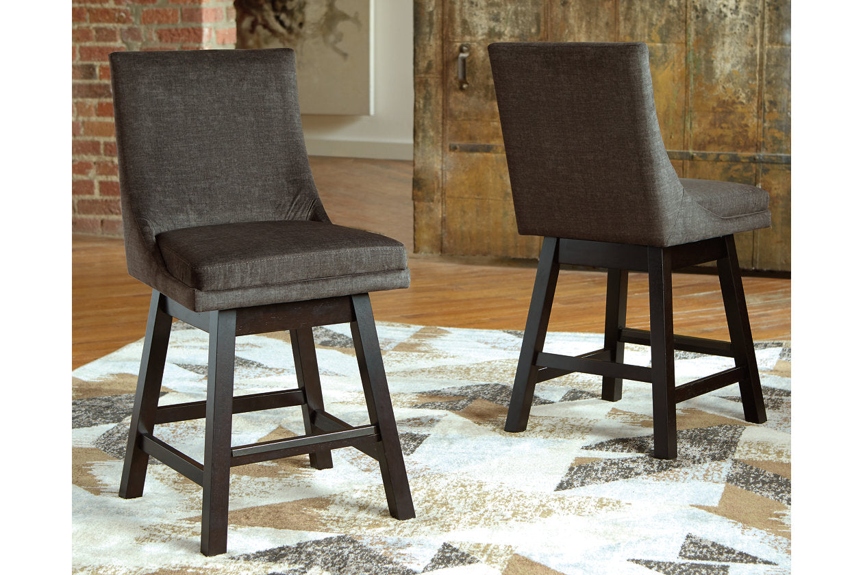 Tallenger Dark Gray Counter Height Barstool, Set of 2 - D380-624 - Bien Home Furniture & Electronics