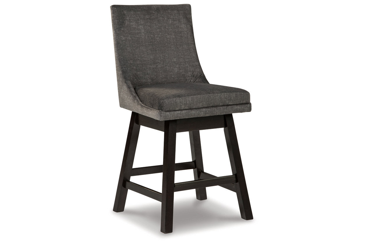 Tallenger Dark Gray Counter Height Barstool, Set of 2 - D380-624 - Bien Home Furniture & Electronics
