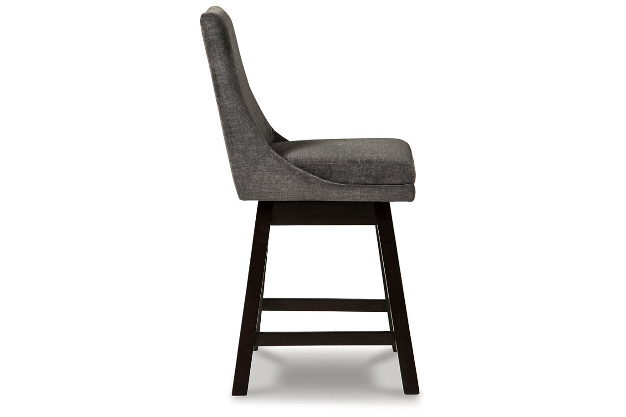 Tallenger Dark Gray Counter Height Barstool, Set of 2 - D380-624 - Bien Home Furniture & Electronics