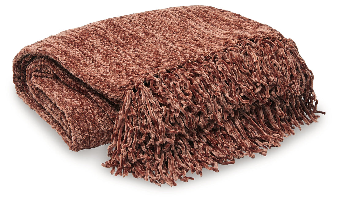 Tamish Rust Throw - A1001052T - Bien Home Furniture &amp; Electronics
