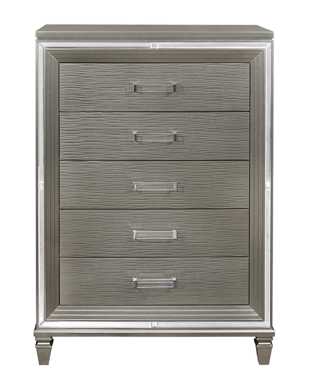 Tamsin Silver/Gray Metallic Chest - 1616-9 - Bien Home Furniture & Electronics