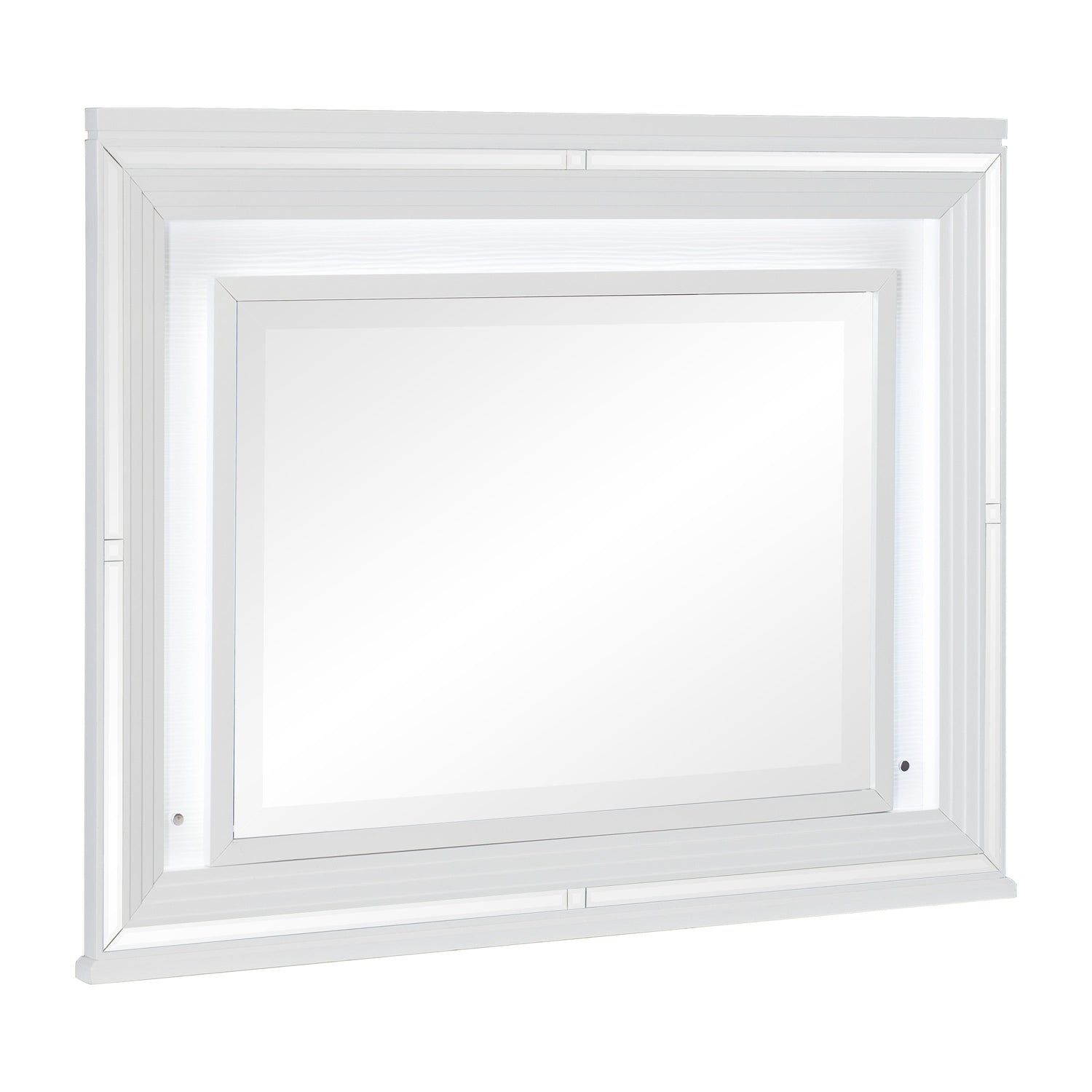 Tamsin White Mirror (Mirror Only) - 1616W-6 - Bien Home Furniture & Electronics