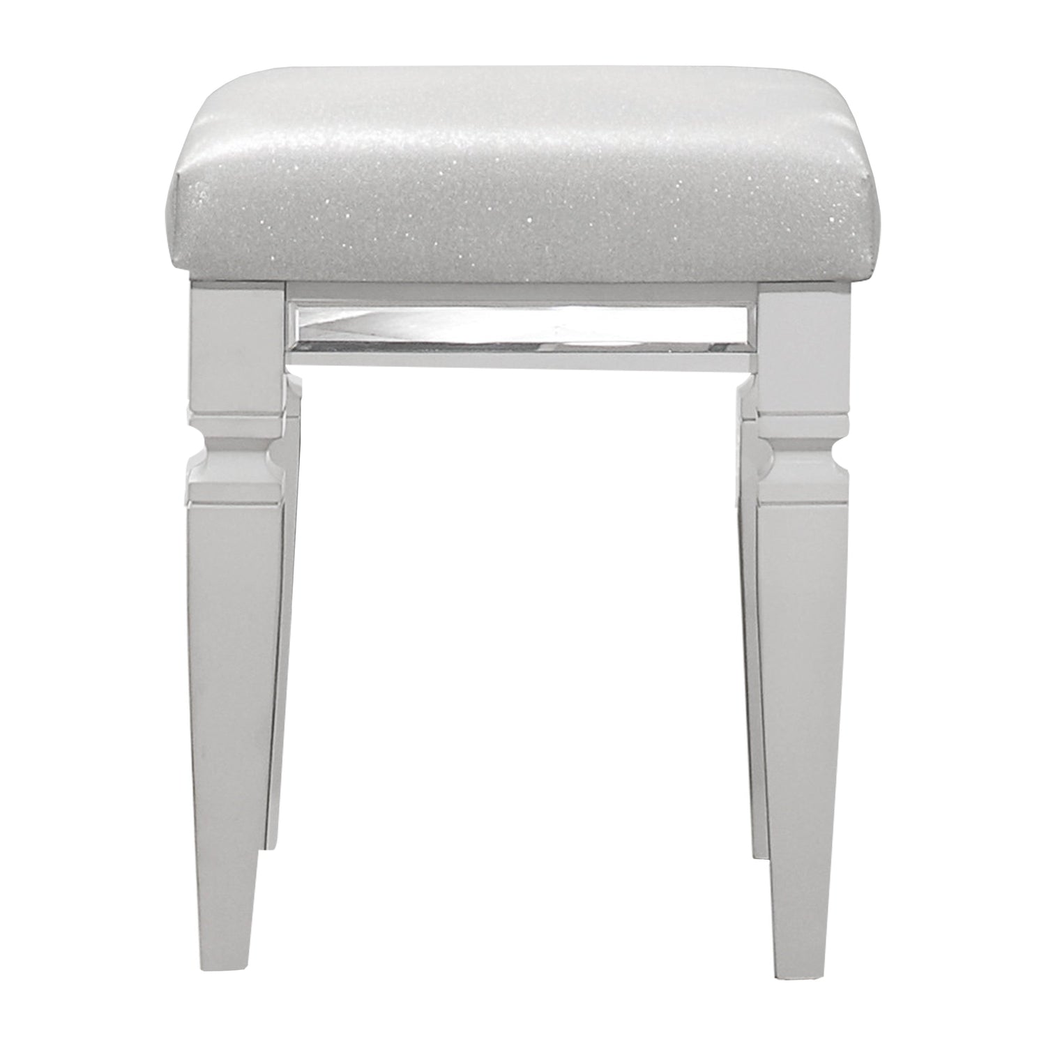 Tamsin White Vanity Stool - 1616W-14 - Bien Home Furniture & Electronics