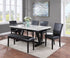 Tanner White/Black Faux Marble Dining Set - SET | 2222T-4272-WH | 2222S(3) - Bien Home Furniture & Electronics