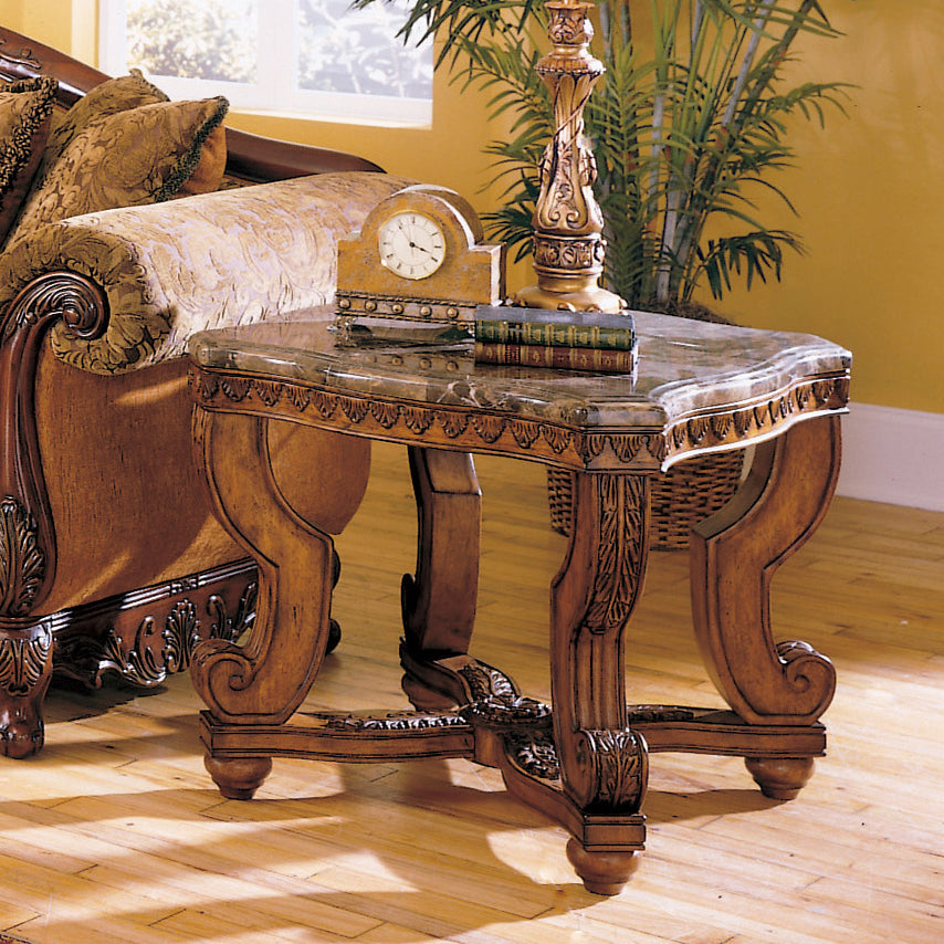 Tarantula Burnished Brown Cherry End Table - 5543-04 - Bien Home Furniture & Electronics