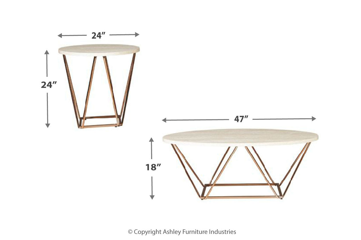 Tarica Two-tone Table, Set of 3 - T385-13 - Bien Home Furniture & Electronics