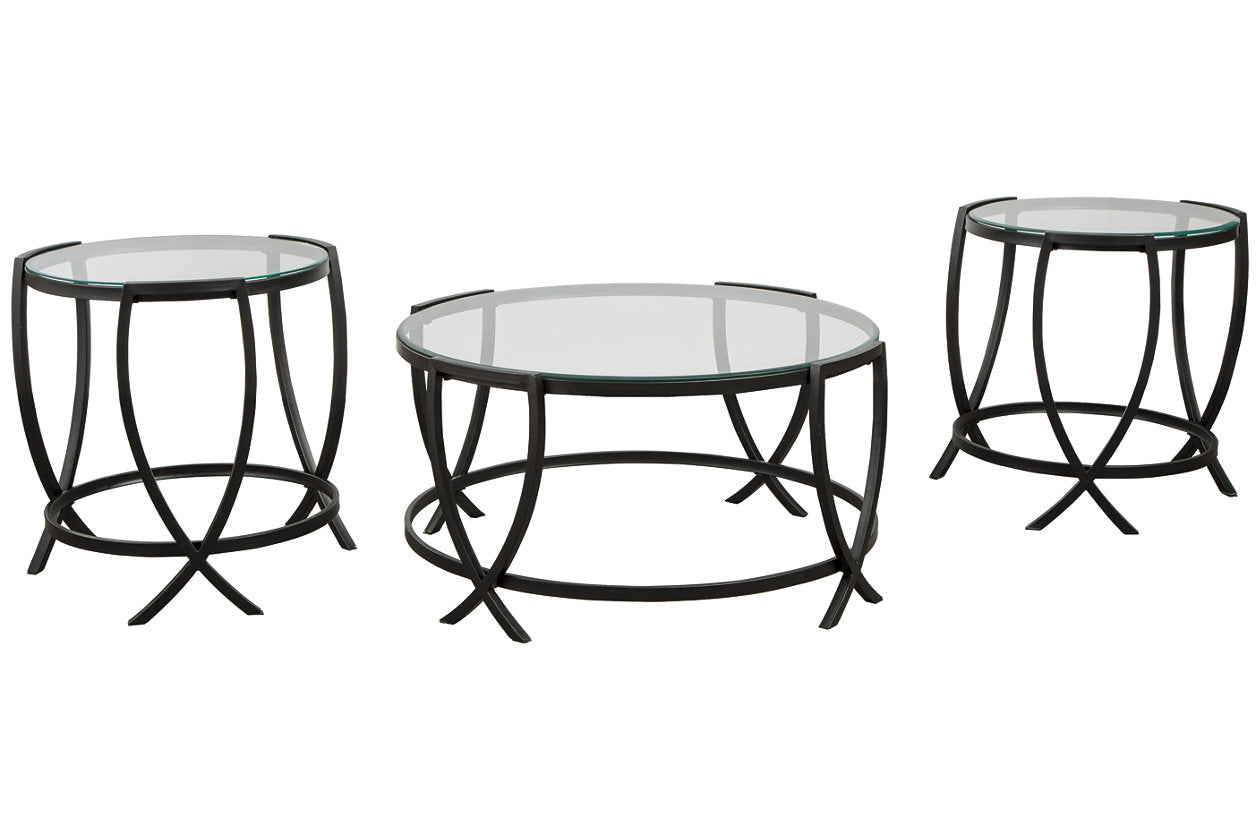 Tarrin Black Table, Set of 3 - T115-13 - Bien Home Furniture & Electronics