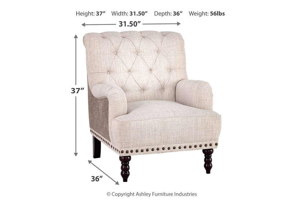 Tartonelle Ivory/Taupe Accent Chair - A3000053 - Bien Home Furniture & Electronics