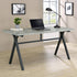 Tatum Cement/Gunmetal Rectangular Writing Desk - 805891 - Bien Home Furniture & Electronics