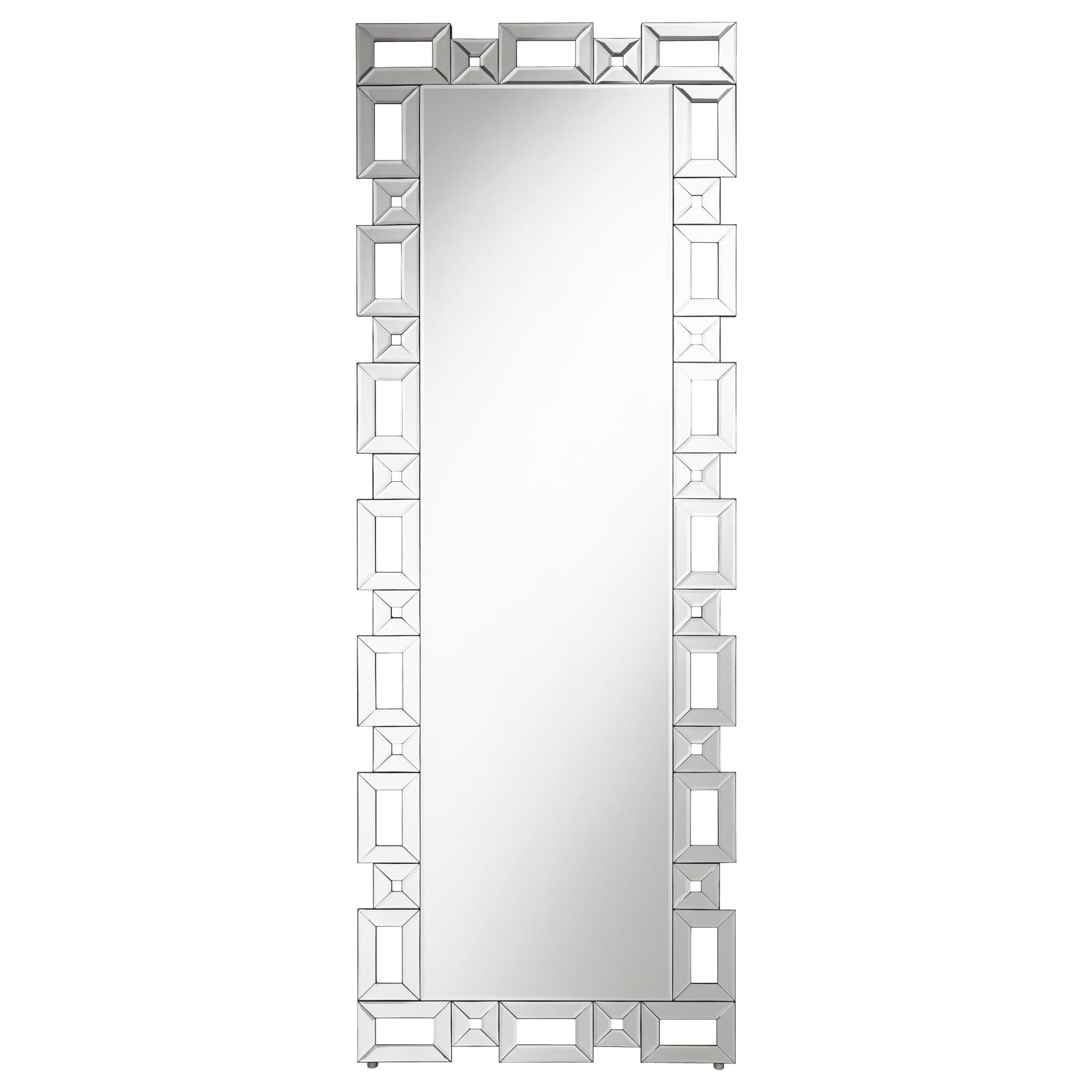 Tavin Geometric Frame Cheval Mirror - 961634 - Bien Home Furniture & Electronics