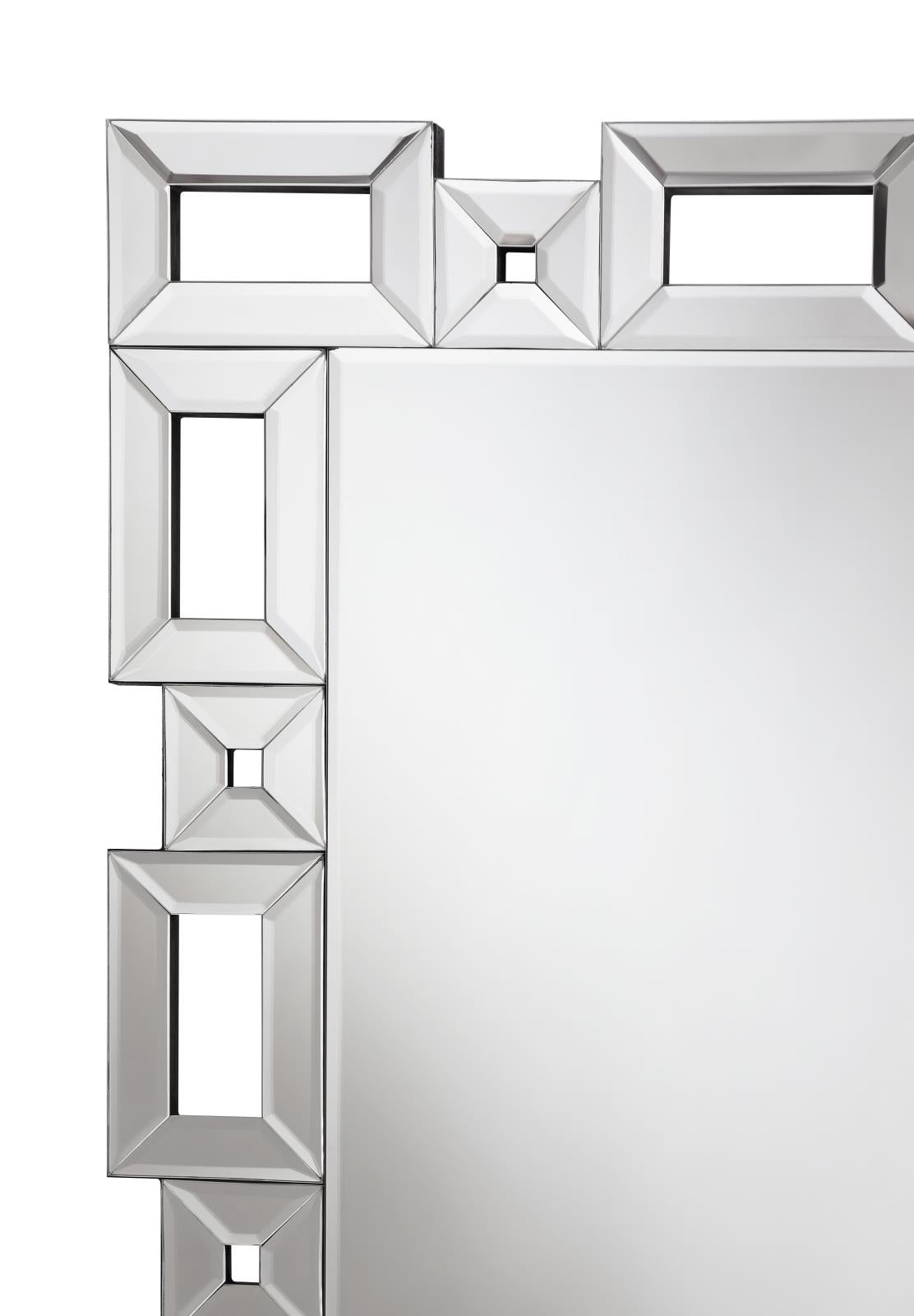 Tavin Geometric Frame Cheval Mirror - 961634 - Bien Home Furniture & Electronics