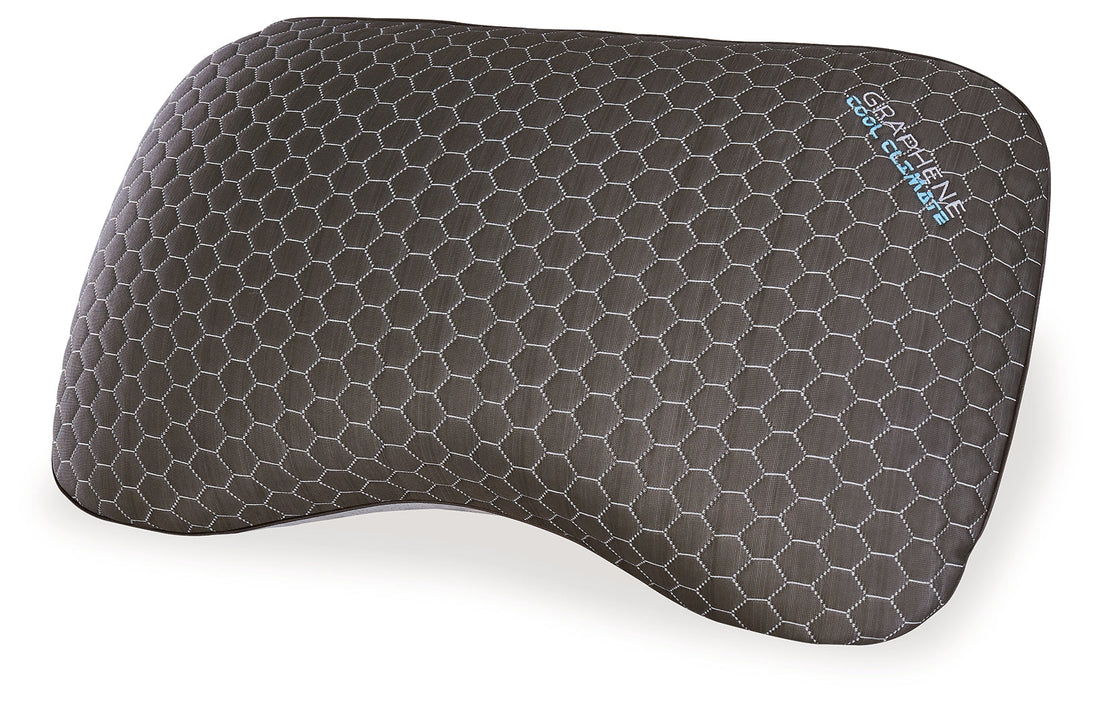 TBD Dark Gray Graphene Curve Pillow (6/Case) - M52114 - Bien Home Furniture &amp; Electronics