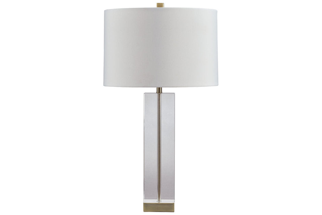 Teelsen Clear/Gold Finish Table Lamp - L428184 - Bien Home Furniture &amp; Electronics