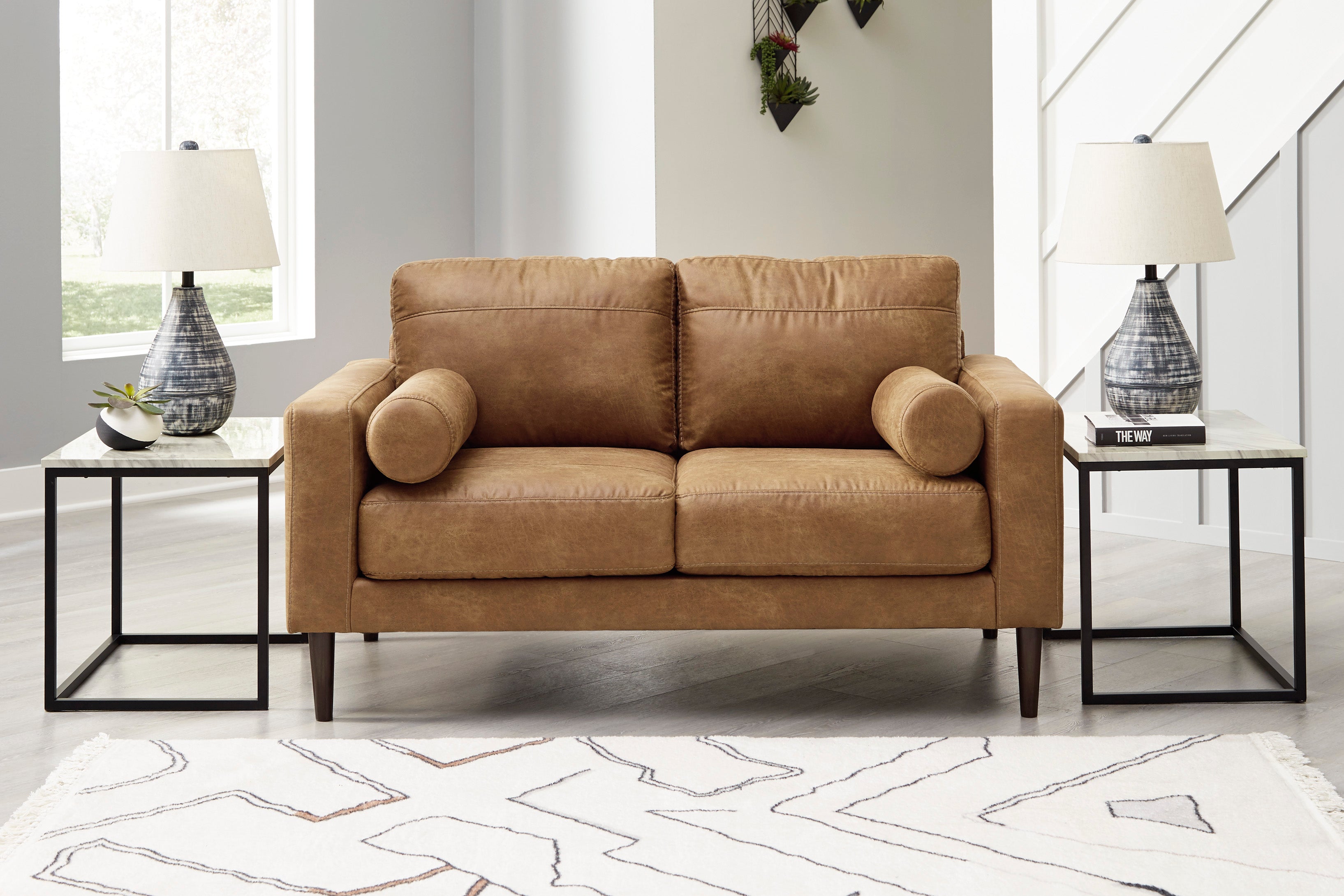 Telora Caramel Living Room Set - SET | 4100238 | 4100235 - Bien Home Furniture & Electronics