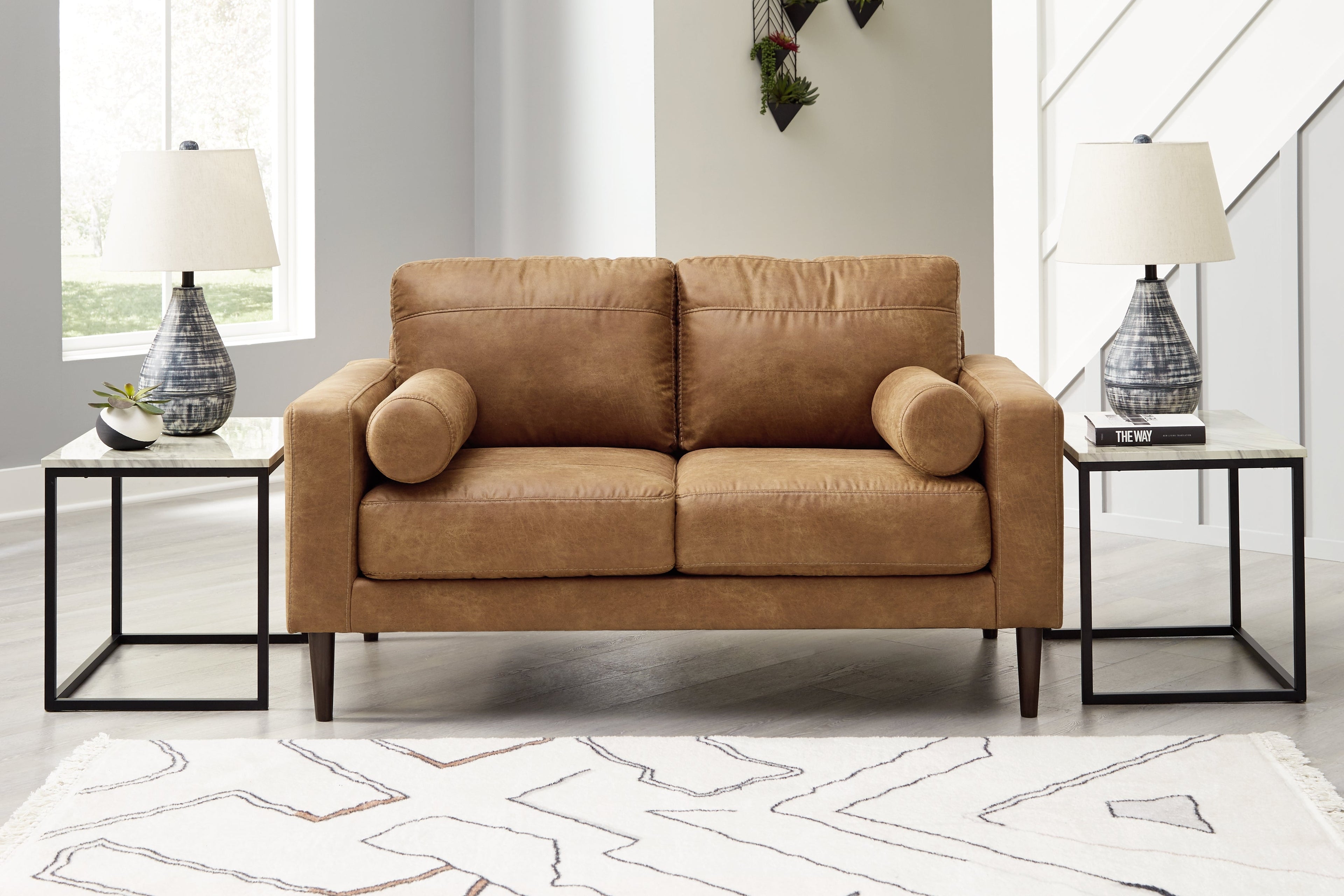 Telora Caramel Loveseat - 4100235 - Bien Home Furniture &amp; Electronics