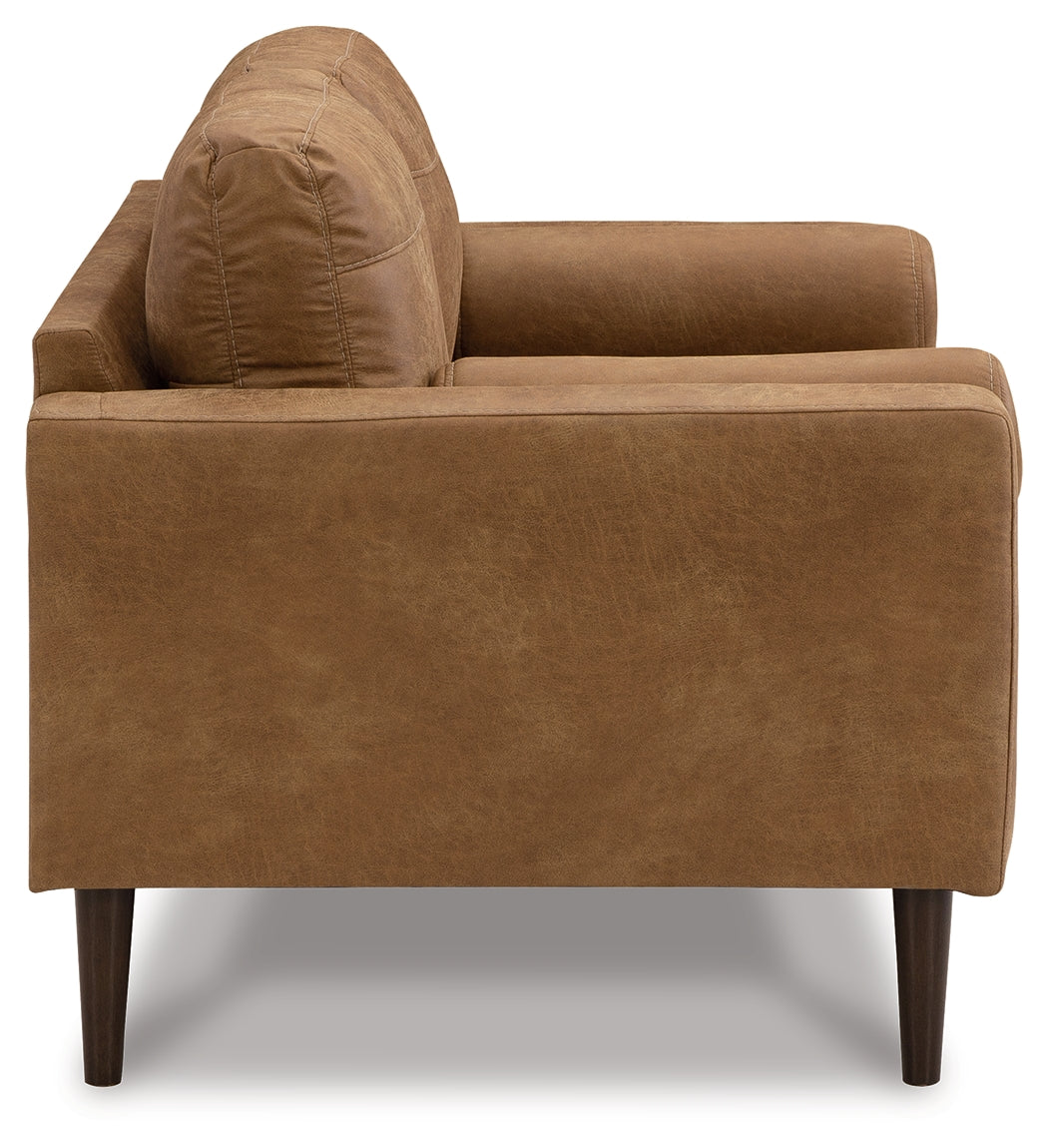 Telora Caramel Loveseat - 4100235 - Bien Home Furniture &amp; Electronics